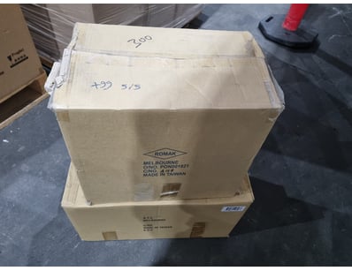 Bulk lot of hardware components containing cabinet...