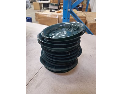 Reko HomeLeisure 25cm plastic hanging basket in gr...
