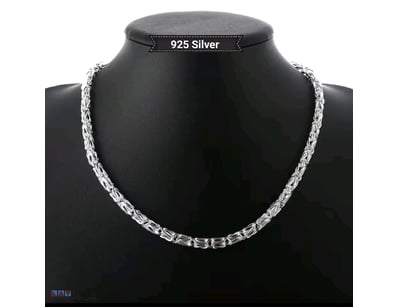 925 SILVER UNISEX ROPE DESIGN CHAIN        

Condi...