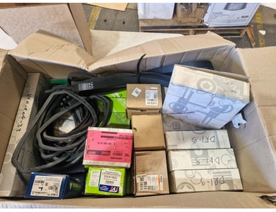 Spare parts boxes, including belts, rubber seals, ...
