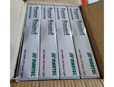 RRP $399.80 BULK LOT - 4 x Martec Razor Round LED ...
