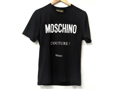 MOSCHINO COUTURE MILANO BLACK T-SHIRT, SIZE S

I...