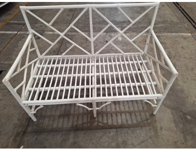 White frame bamboo chair

DIMENSIONS: 91cm x 135cm...