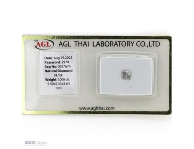 1.006CT CERTIFIED, NATURAL DIAMOND     

Princess ...