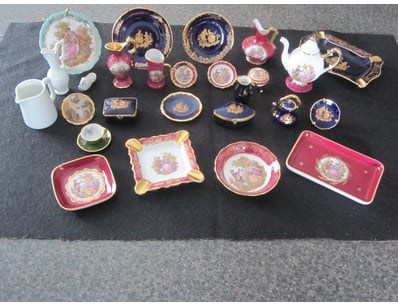 LIMOGES PORCELAIN DINNER AND TEA SERVICE COLLECTIO...