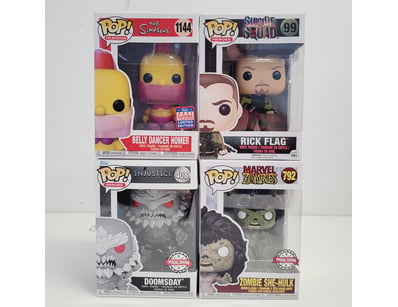 FUNKO POP VINYL FIGURES COLLECTION - FOUR BOXED IT...