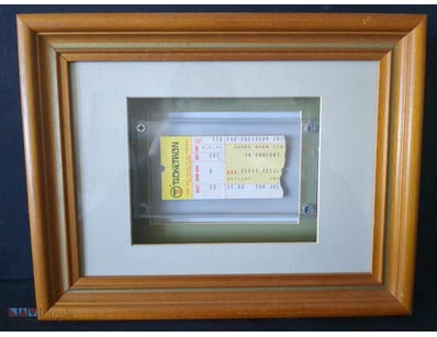 FRAMED ELVIS PRESLEY CONCERT TICKET STUB - THE COL...