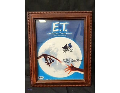 FRAMED E.T. THE EXTRA-TERRESTRIAL MOVIE POSTER FEA...