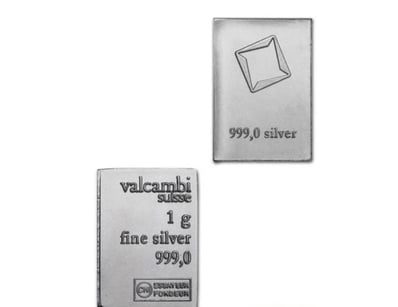 1 GRAM VALCAMBI SILVER BAR  



294191+17