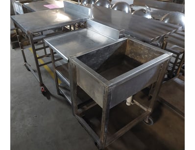 Commercial stainless steel pharmaceutical sink on ...