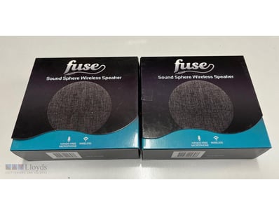 2 X Fuse Bluetooth Wireless Sound Sphere Speaker, ...