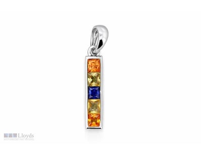 NATURAL SRI LANKAN SAPPHIRE PENDANT ON 925 SILVER ...