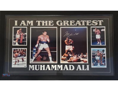 MUHAMMAD ALI SIGNED PHOTOGRAPH - "I AM THE GREATES...