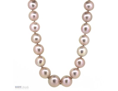 14K ROSE GOLD, PINK CULTURED FRESHWATER PEARL AND ...