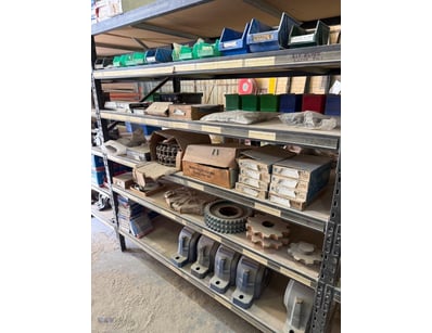 Unused Assorted engineering parts, including link ...