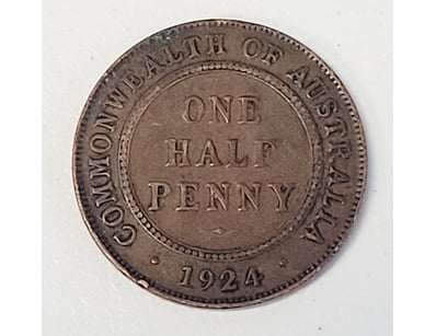 1924 AUSTRALIAN HALF PENNY COIN

488567+26



