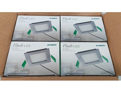 RRP $435.60 BULK LOT - QTY x12 Martec Flush LED 3W...
