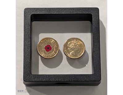 2012 Remembrance Poppy $2 Coins In Display Case
Ob...