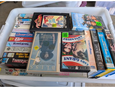 Collection of VHS Tapes Including The Bat, Jet Pil...