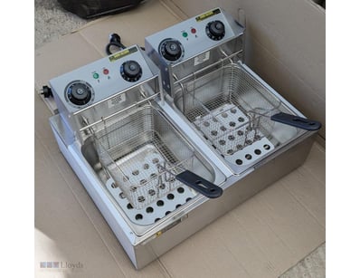 Commercial Twin Tank Stainless Steel Deep Fryer 2 ...