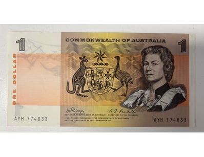 COMMONWEALTH OF AUSTRALIA ONE DOLLAR NOTE

R73 (...
