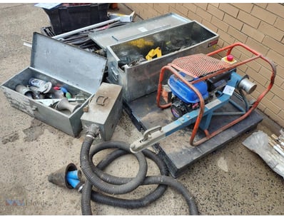 Pallet Lot of Gene Rolly Winch, Tool Boxes and par...