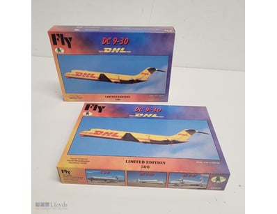 2X FLY DC 9-30 DHL LIMITED EDITION PLASTIC MODEL K...