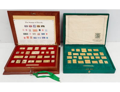 THE STAMPS OF ROYALTY GOLD REPLICA COLLECTION & TH...