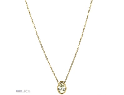 14K YELLOW GOLD, 1.01CT DIAMOND, SOLITAIRE SLIDER ...