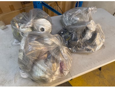 Assorted Ceiling Fan Parts, Various Styles and Des...