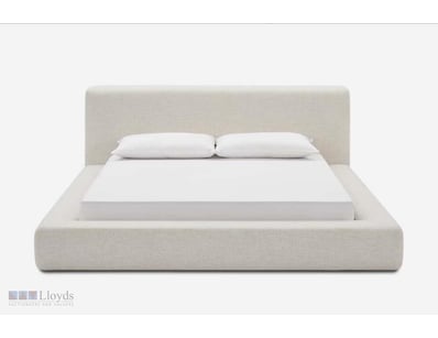 Dawson King Size Upholstered Bed - in Beach Linen