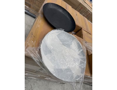 RRP: $360 BOX LOT - QTY x 6 45cm round shallow pla...