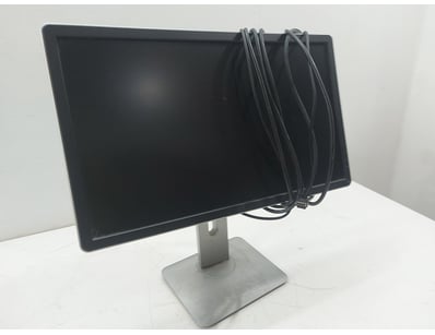 Dell monitor with adjustable stand featuring a gre...