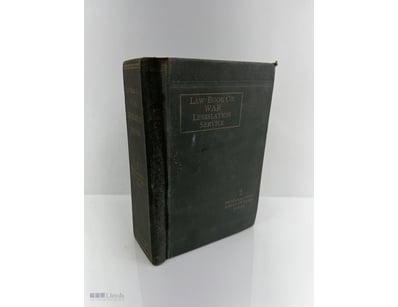 LAW BOOK CO. WAR LEGISLATION SERVICE VOLUME 2 - PR...