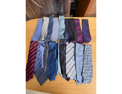 Exceptional collection of designer neckties featur...