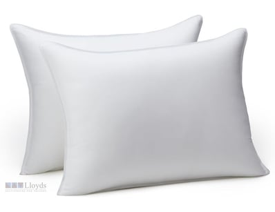 Basics Down Alternative Bed Pillows, Medium Densit...