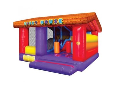 Cubby House inflatable bounce castle with integrat...