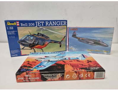 VINTAGE AIRCRAFT MODEL KIT COLLECTION - BELL 206 J...