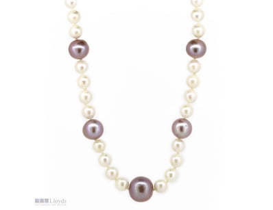 14K ROSE GOLD, WHITE CULTURED FRESHWATER AND PINK ...