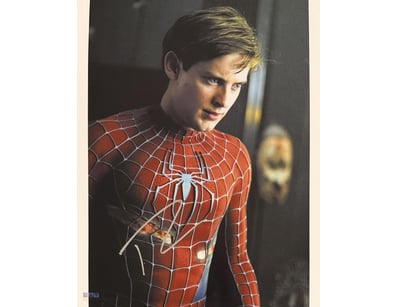 TOBEY MAGUIRE SIGNED SPIDERMAN PHOTO

Tobey Maguir...