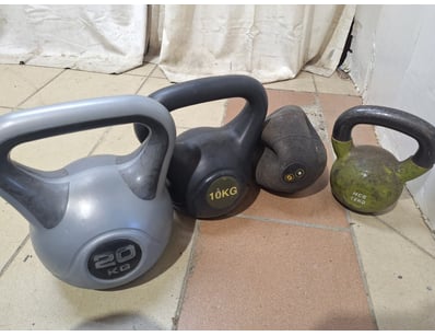 Kettlebells & Slam Ball, Various Kgs

SOLD AS LOT...