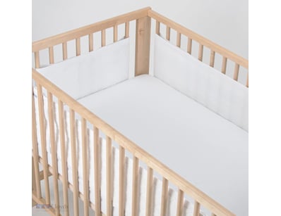 Airwrap 4 Sides Mesh Cot Liner - White - REFURBISH...