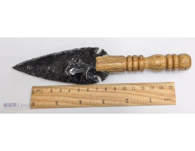 OBSIDIAN STONE DAGAR SPEAR POINT KNIFE

Obsidian S...