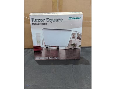 RRP $399.80 BULK LOT - 4 x Martec Razor Square LED...