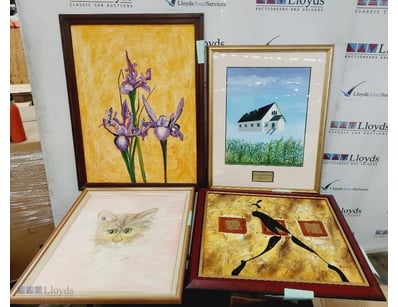 ASSORTED FRAMWD PAINTINGS AND ARTWORK

Condition: ...