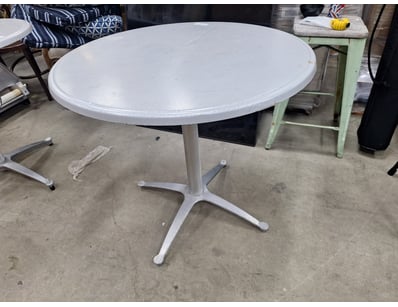 Round Cafe/Bistro Table, Steel Base, Approximately...