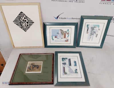 ASSORTED FRAMWD PAINTINGS AND ARTWORK

Condition: ...