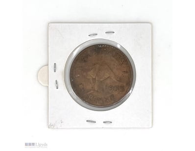 1X AUSTRALIAN PENNY 1955, QUEEN ELIZABETH II.     ...