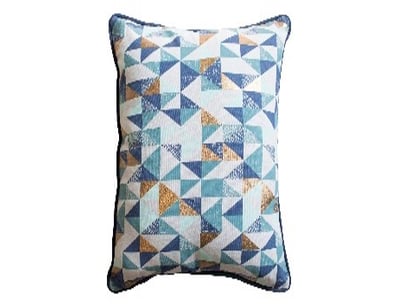 RRP: $769, Leda Geo Metallic Cushion 450x450mm, 50...