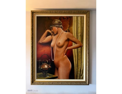LARGE ART PIECE - ART DECO NAKED WOMEN

Item Size:...